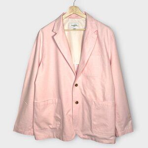 Goodfellow & Co Blazer Sport Coat Men's XXL Pink Cotton Linen